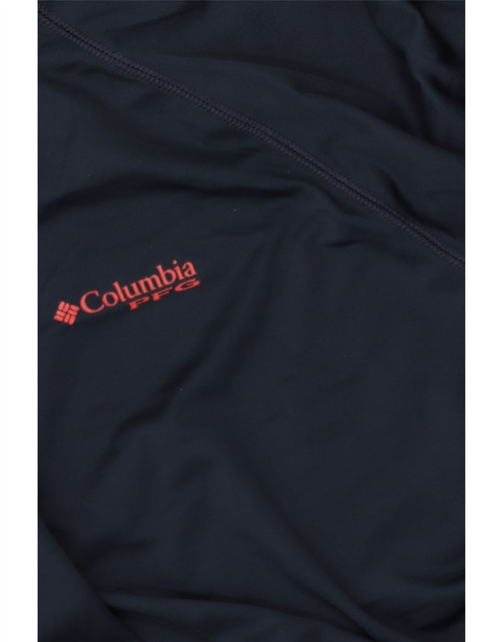 Ανδρική φόρμα φόρμας Columbia Omni-Shade Graphic Pullover Top XL Navy Blue