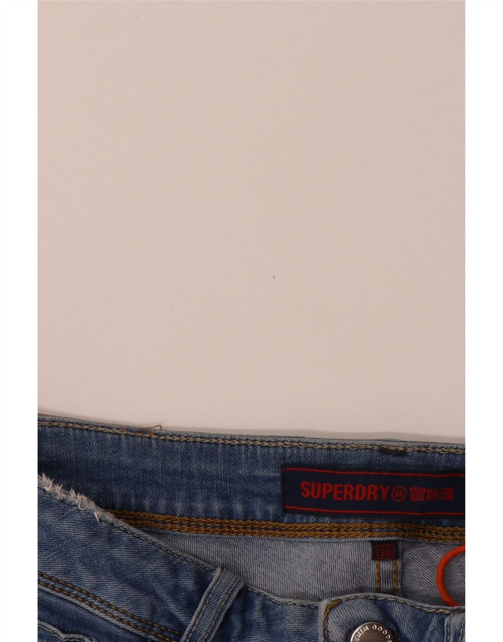 SUPERDRY Womens Denim Shorts W28 Medium  Blue Cotton