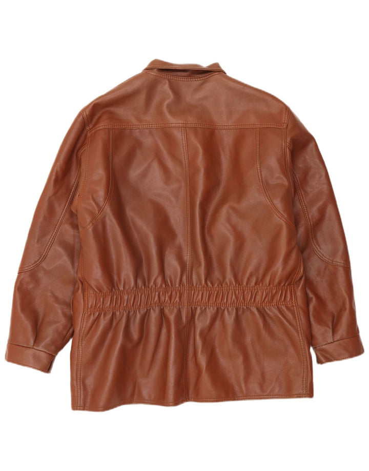 Vintage Ανδρικό Δερμάτινο Μπουφάν UK 38 Μεσαίο Καφέ