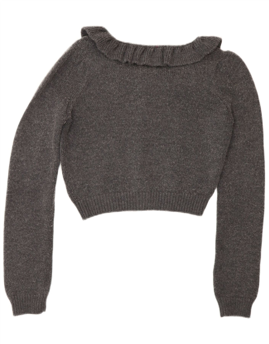 Max & Co. Γυναικεία ζακέτα Crop UK 12 Medium Grey Wool