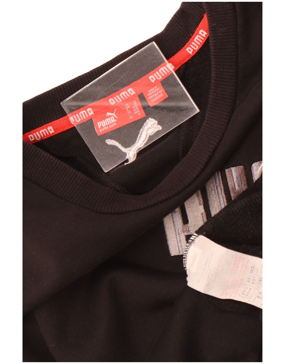 Ανδρικό γραφικό φούτερ Puma Jumper Μεσαίο μαύρο βαμβακερό