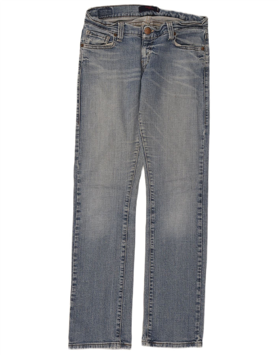 LEVI'S Γυναικείο 504 τζιν ίσιο με κλίση US 5 Medium W28 L31 Μπλε βαμβακερό