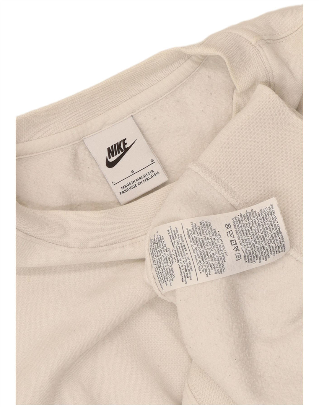 Ανδρικό φούτερ Nike Jumper, μεγάλο λευκό βαμβακερό