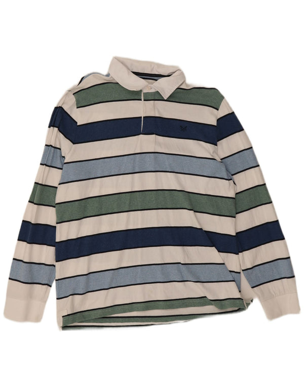 Crew Clothing Ανδρικό μακρυμάνικο μπλουζάκι ράγκμπι πόλο XL πολύχρωμο ριγέ