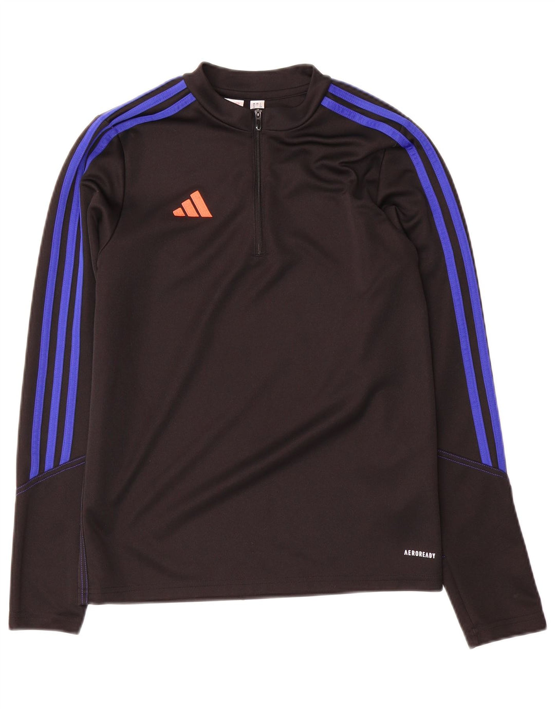 Adidas Boys Aeroready φόρμα πουλόβερ με φερμουάρ 13-14 ετών Μαύρο