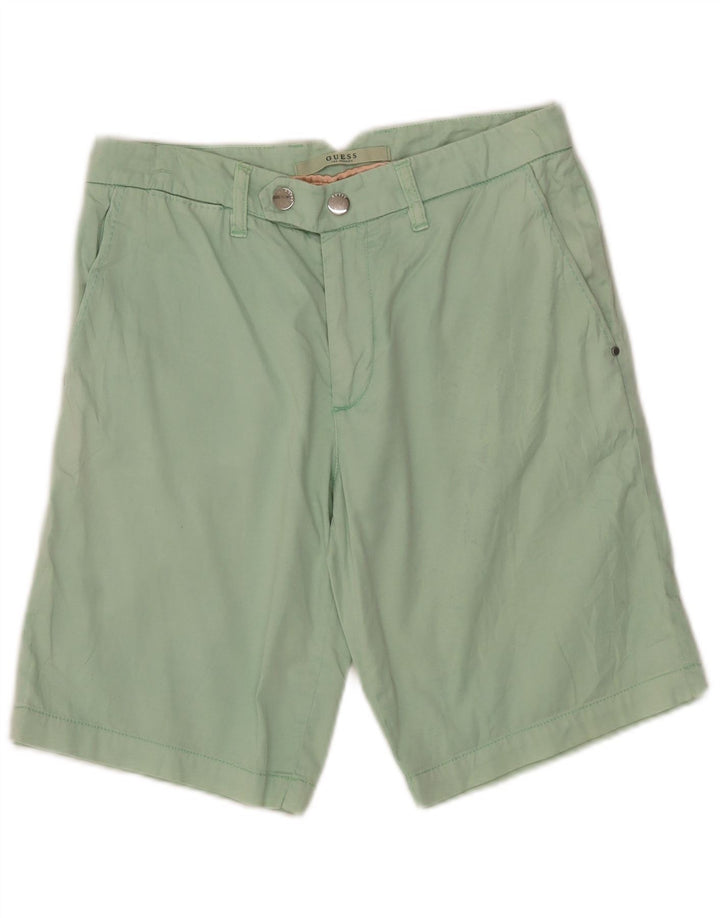Γυναικείο σορτς Chino Guess W28 Μεσαίο πράσινο βαμβακερό
