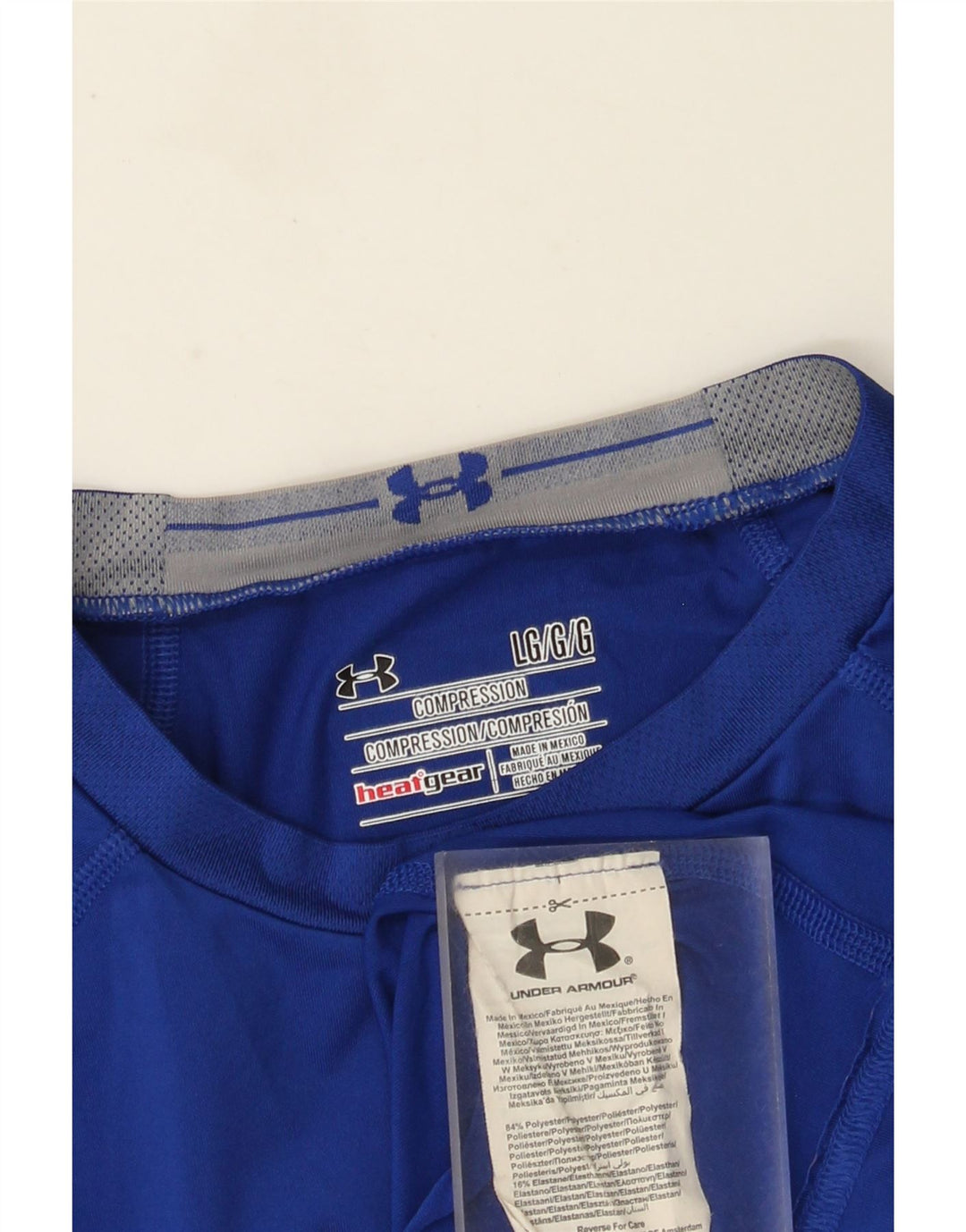 Under Armour Mens Heat Gear Graphic Top Μακρύ μανίκι μεγάλο μπλε πολυεστέρας