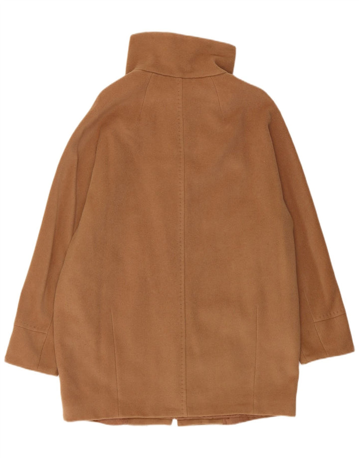 Max Mara Γυναικείο Πανωφόρι Σαββατοκύριακου UK 8 Μικρό μπεζ παρθένο μαλλί