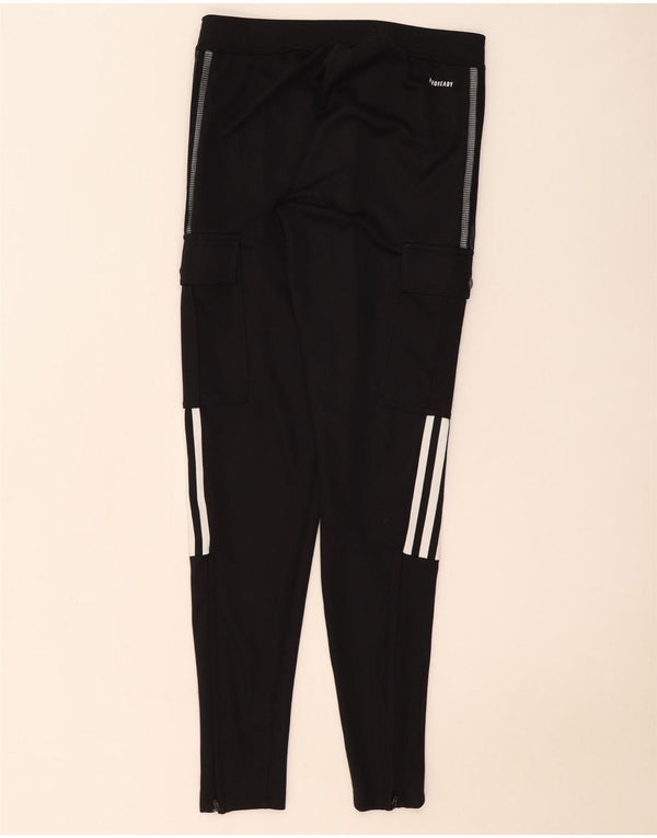Adidas Womens Aeroready Cargo Tracksuit Trousers UK 4/6 XS Black Polyester
