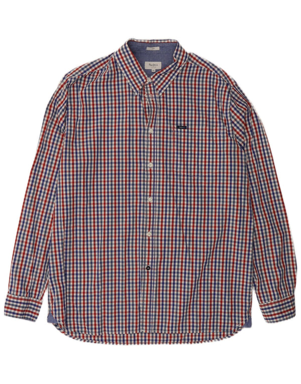 Πουκάμισο PEPE JEANS Ανδρικό Slim 2XL Πολύχρωμο βαμβακερό Gingham