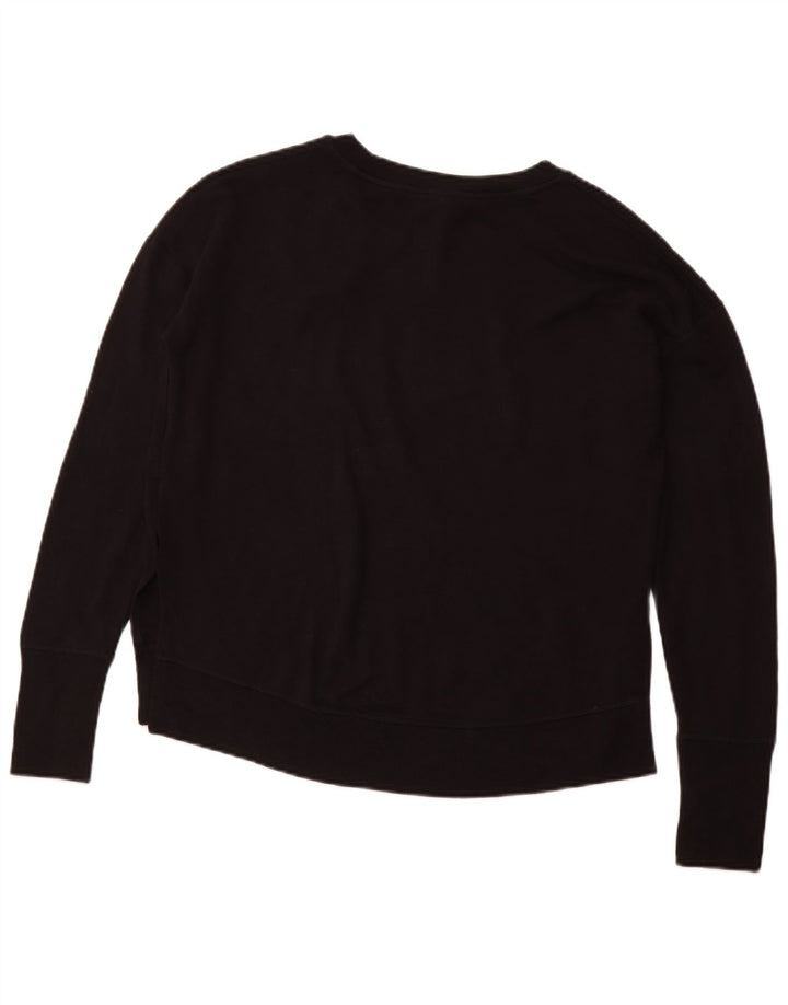 ATHLETA Γυναικεία φούτερ με χαλαρή εφαρμογή Jumper uk 10 Small Black Modal