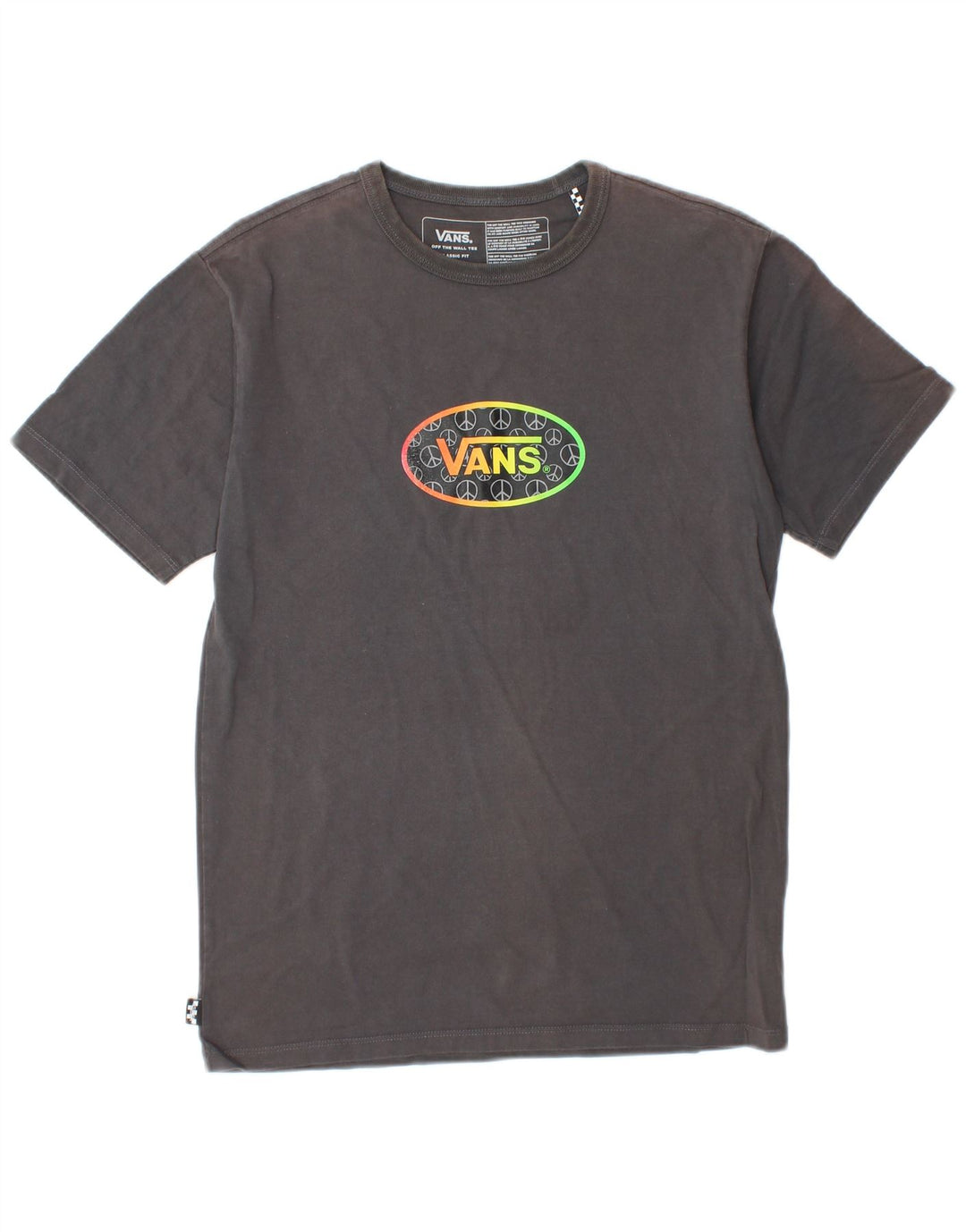 Γραφικό T-Shirt Ανδρικό VANS Classic Fit Top Μικρό γκρι βαμβακερό