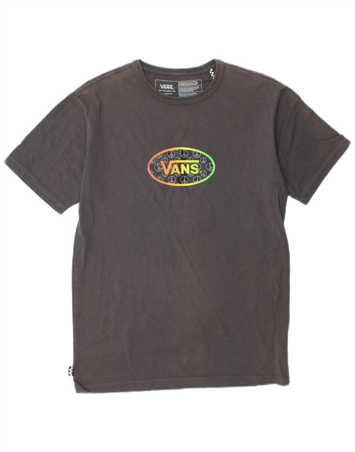 Γραφικό T-Shirt Ανδρικό VANS Classic Fit Top Μικρό γκρι βαμβακερό