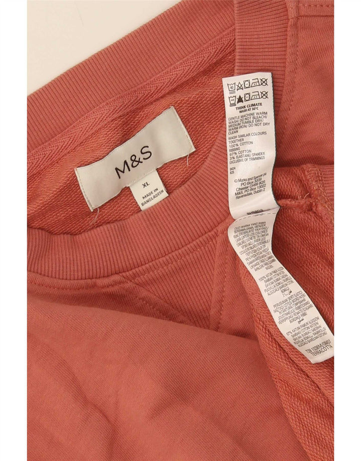 Ανδρικό φούτερ Marks & Spencer Jumper XL Πορτοκαλί βαμβακερό