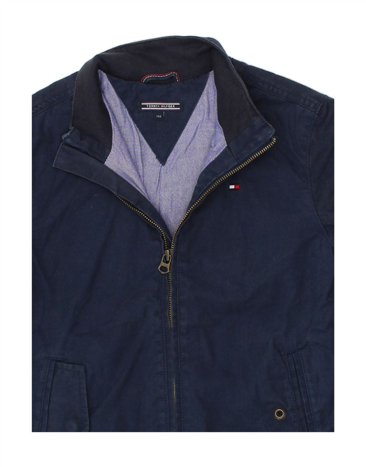 TOMMY HILFIGER Boys Bomber Jacket 9-10 Years Navy Blue Cotton Vintage Tommy Hilfiger and Second-Hand Tommy Hilfiger from Messina Hembry 