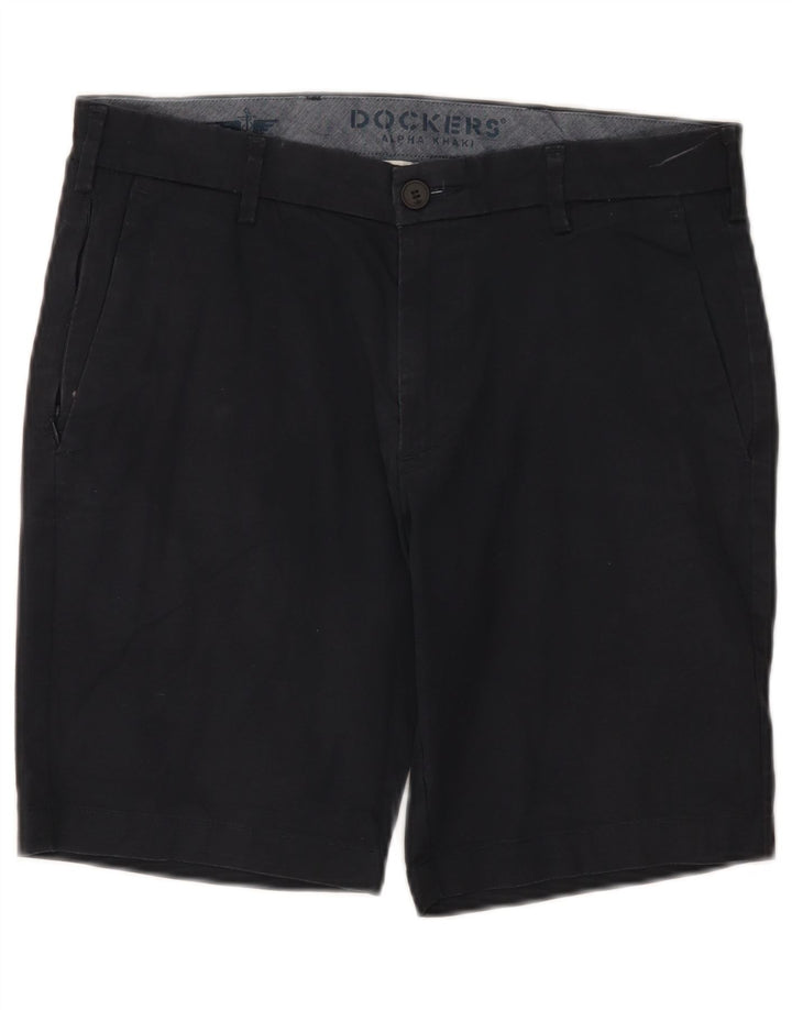 Ανδρικό σορτς Chino Dockers W31 Μεσαίο μαύρο βαμβακερό