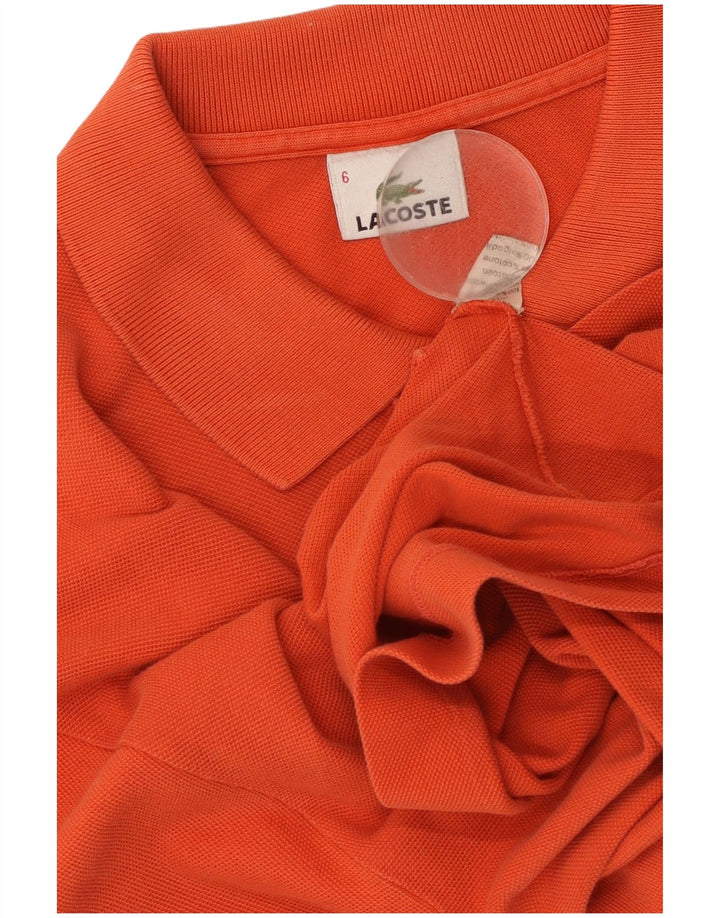 Ανδρικό πουκάμισο πόλο Lacoste, μέγεθος 6 XL, πορτοκαλί βαμβακερό