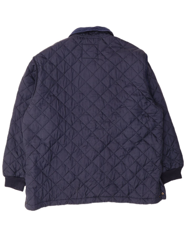 European Project Ανδρικό καπιτονέ μπουφάν UK 44 2XL Navy Blue Nylon