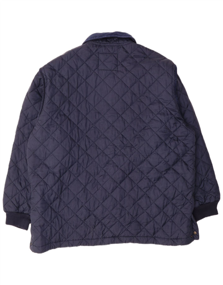 European Project Ανδρικό καπιτονέ μπουφάν UK 44 2XL Navy Blue Nylon