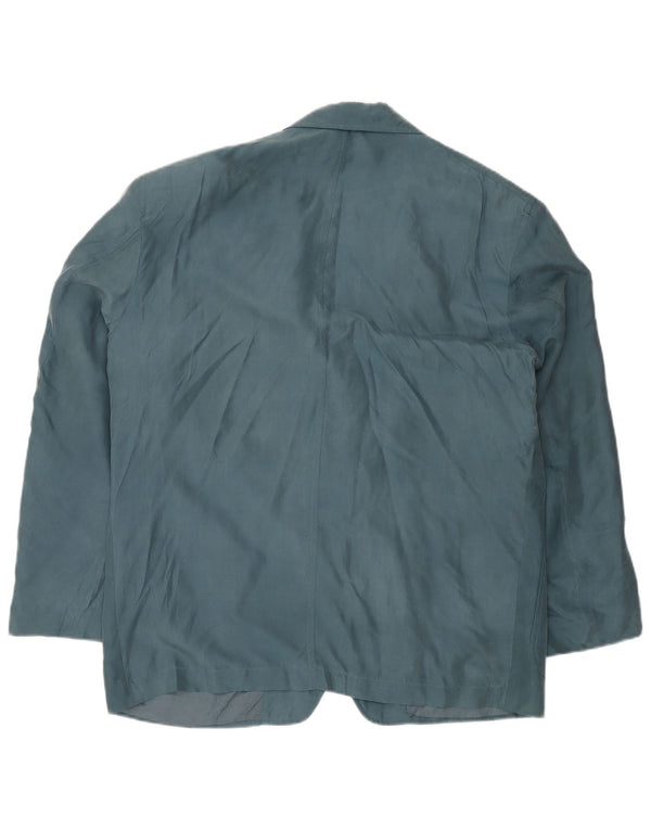 TRUSSARDI Ανδρικό σακάκι 2 κουμπιών Blazer IT 54 2XL Blue Silk