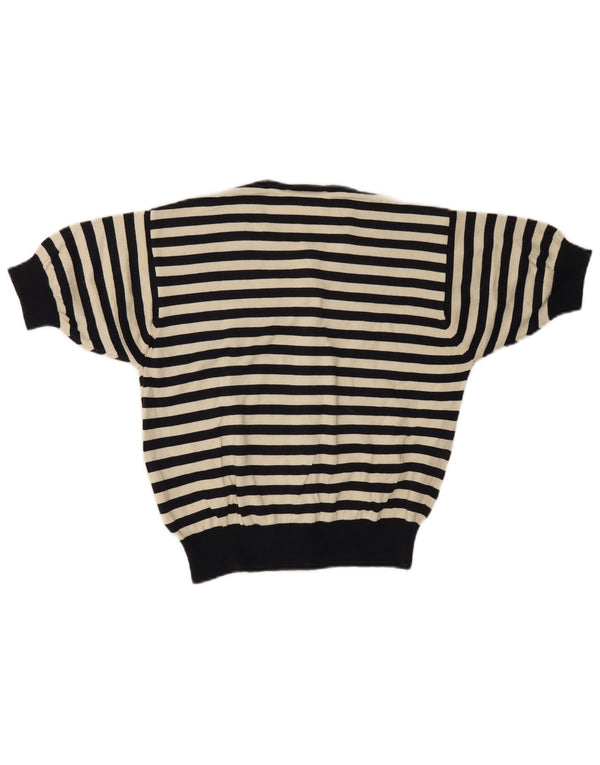 Γυναικείο κοντομάνικο ζακέτα Burton UK 10 Small Navy Blue ριγέ