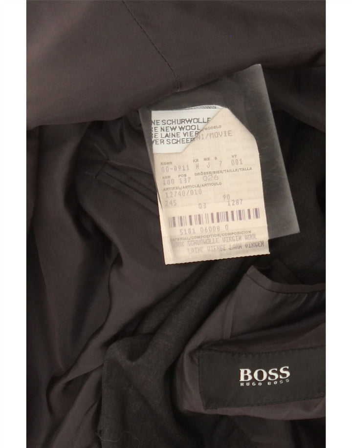 Hugo Boss Ανδρικό σακάκι σακάκι με 3 κουμπιά UK 40 Large Grey Wool