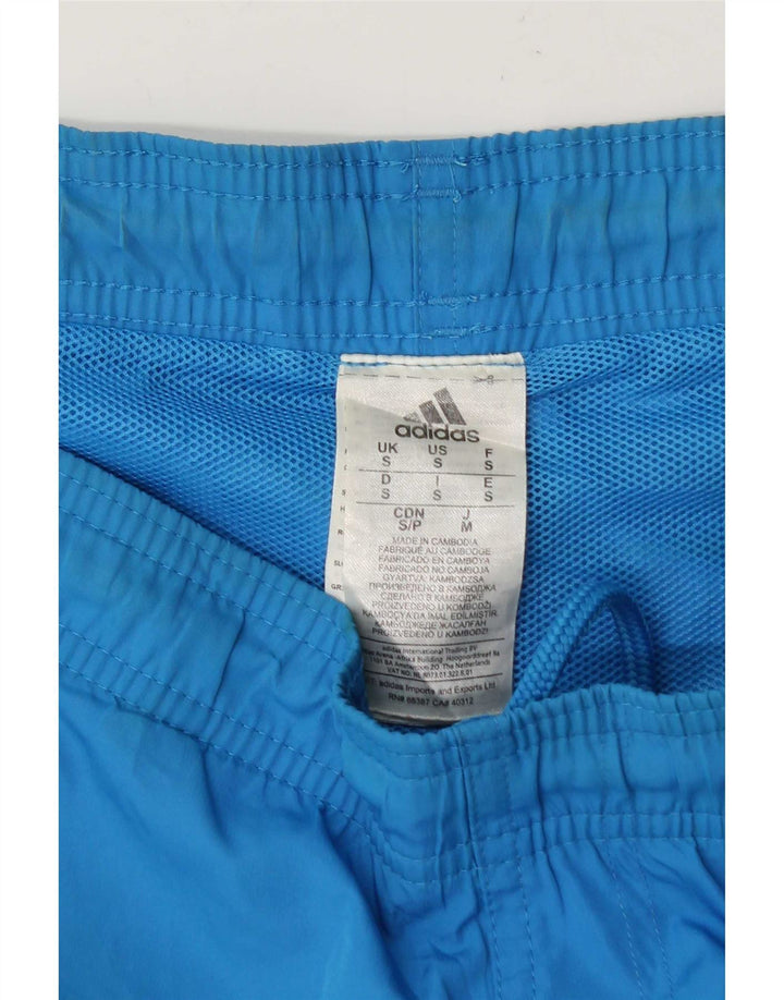 Ανδρικό αθλητικό σορτς Adidas μικρό μπλε πολυεστέρα