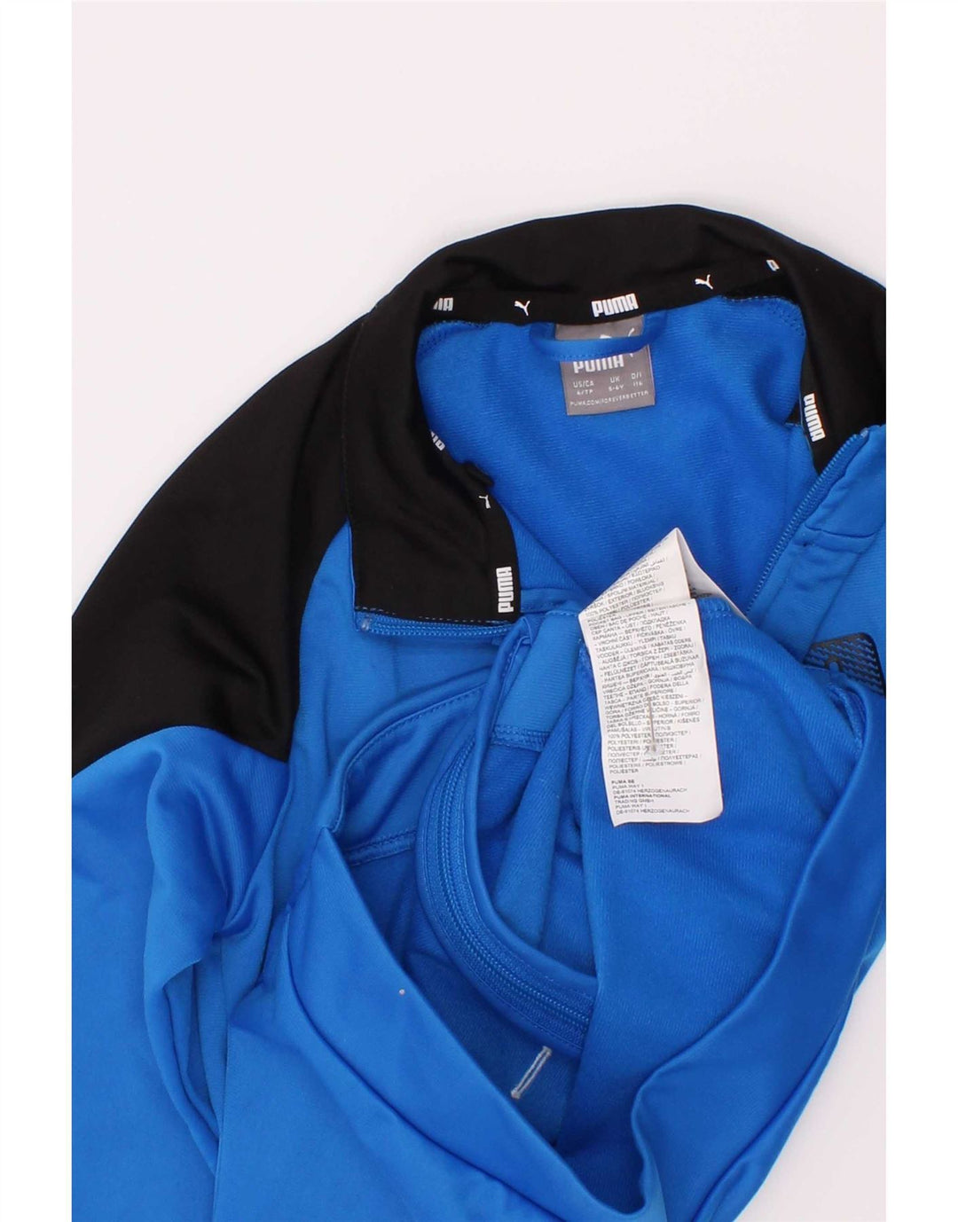 Puma Boys Graphic αθλητική φόρμα Top μπουφάν 5-6 ετών Μπλε χρώματος πολυεστέρας