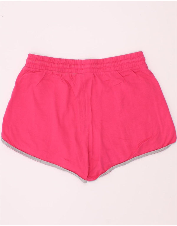 Benetton Girls Sports Short 11-12 Years 2XL Pink Cotton