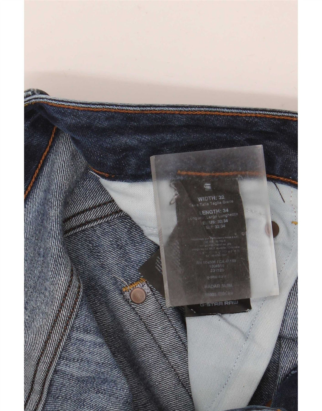 G-Star Ανδρικό Radar Slim Jeans W32 L34 Μπλε βαμβακερό
