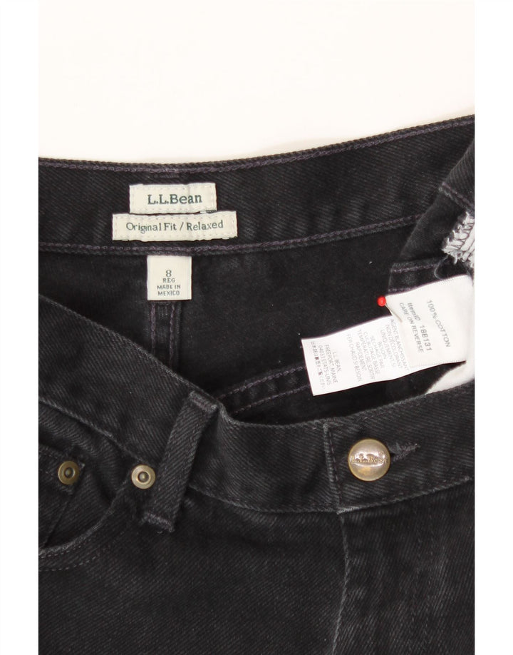 L.L.BEAN Womens Relaxed Tapered Jeans US 8 Medium W27 L29 Black Vintage L.L.Bean and Second-Hand L.L.Bean from Messina Hembry 