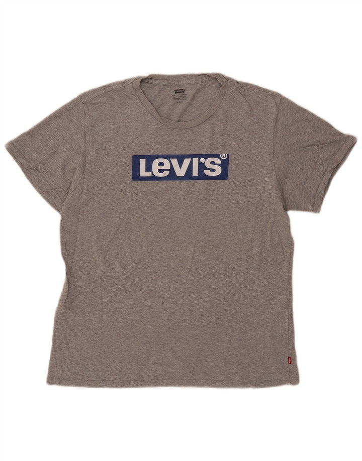 Ανδρικό γραφικό T-Shirt Levi's Top Μεσαίο Γκρι Βαμβακερό