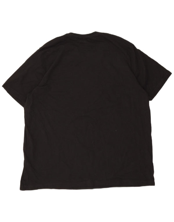 Ανδρικό γραφικό T-Shirt Adidas Top 2XL Μαύρο βαμβακερό