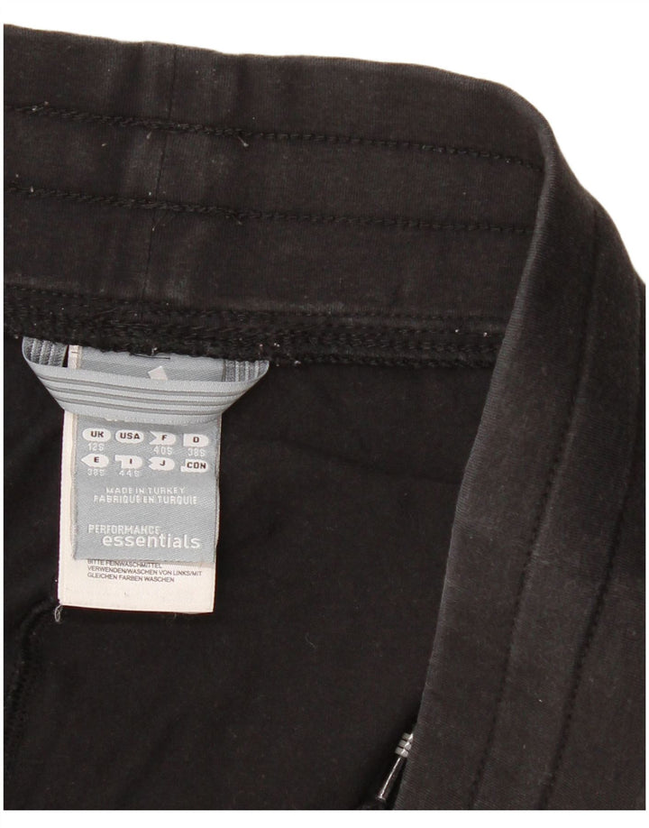 Adidas Γυναικεία φόρμα παντελόνι UK 12 μεσαίο μαύρο βαμβακερό