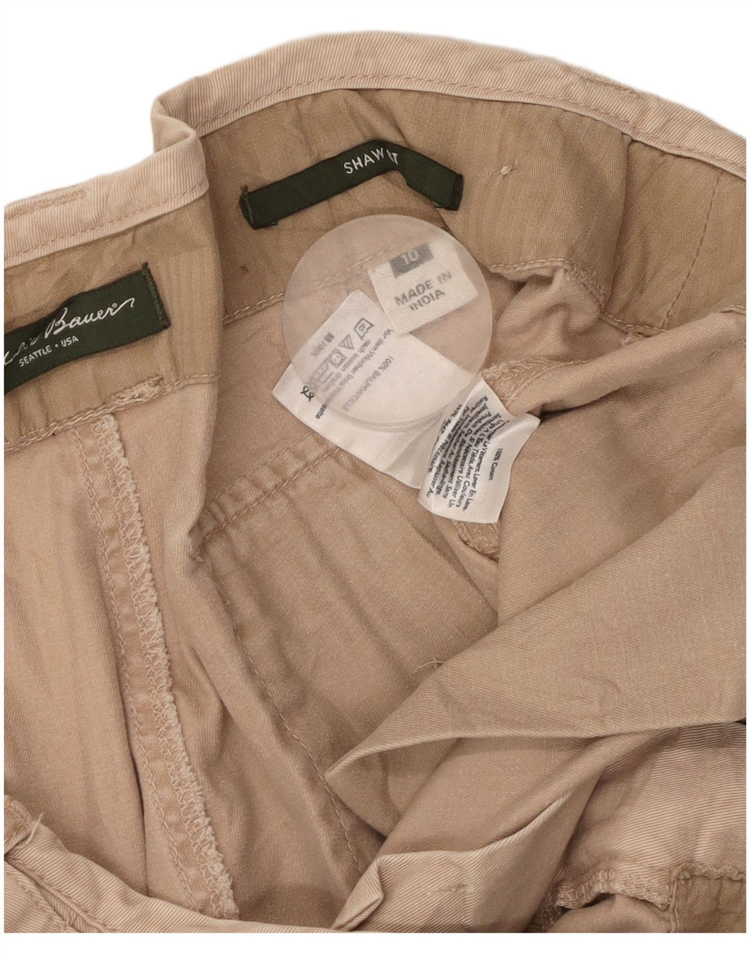 EDDIE BAUER Γυναικείο Shaw Fit Casual Παντελόνι US 10 Large W36 L31 Beige