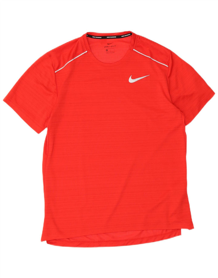 Ανδρικό T-Shirt Nike Dri Fit Τοπ μεσαίου κόκκινου πολυεστέρα με ρίγες