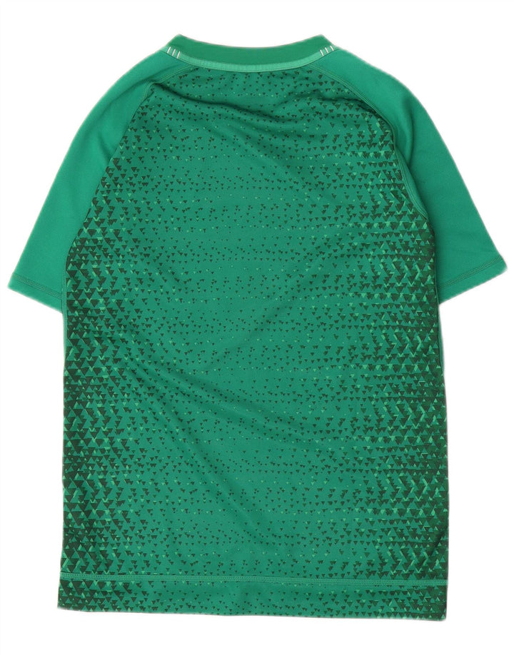 CANTERBURY Boys IRFU Graphic T-shirt Top 13-14 Years Green Geometric