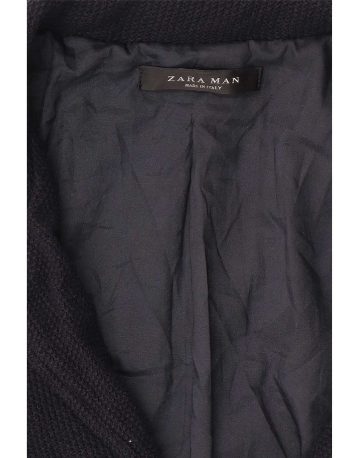 Zara Ανδρικό πανωφόρι UK 36 Small Navy Blue