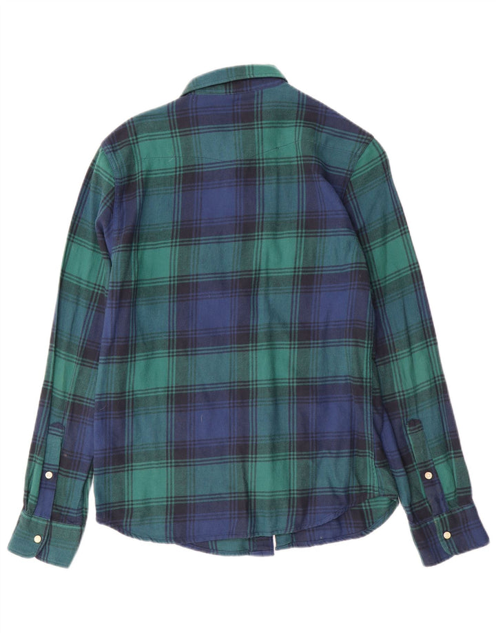 Ανδρικό πουκάμισο Lee Flannel Μικρό πράσινο καρό βαμβακερό