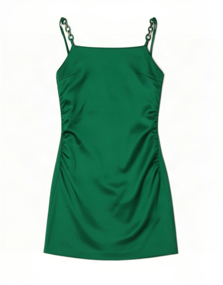Zara Γυναικείο Slip Dress UK 8 Small Green Polyester