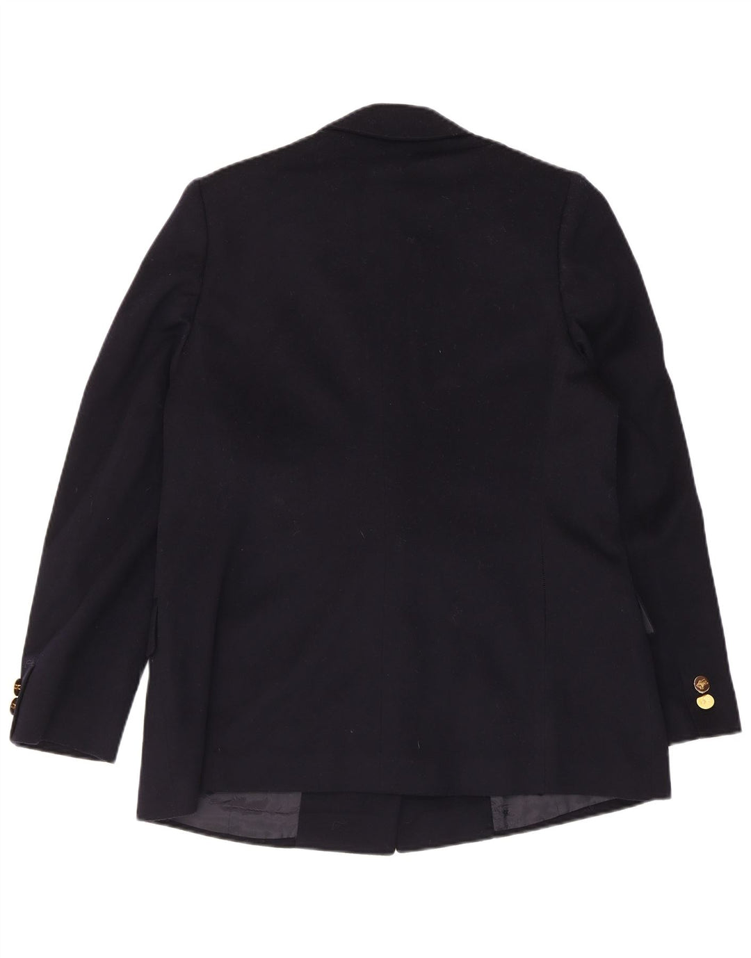 Burberrys Γυναικείο σακάκι Blazer με διπλό στήθος UK 14 Medium Navy Blue Wool