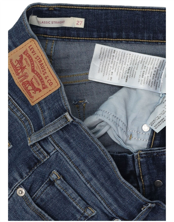Γυναικείο τζιν LEVI'S Classic Fit ίσιο W27 L28 Μπλε βαμβακερό
