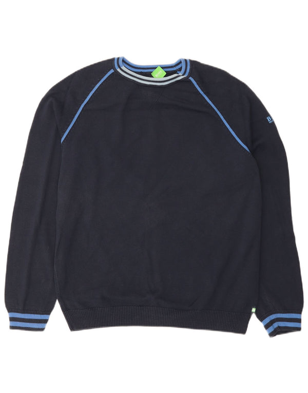 Ανδρικό πουλόβερ Hugo Boss Crew Neck Jumper XL Navy Blue Cotton