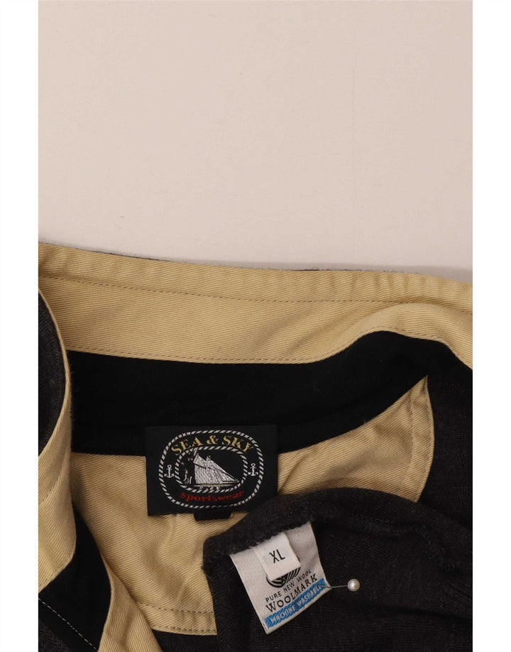 Ανδρικό πουλόβερ με φερμουάρ Sea & Sky XL Μαλλί Navy Blue
