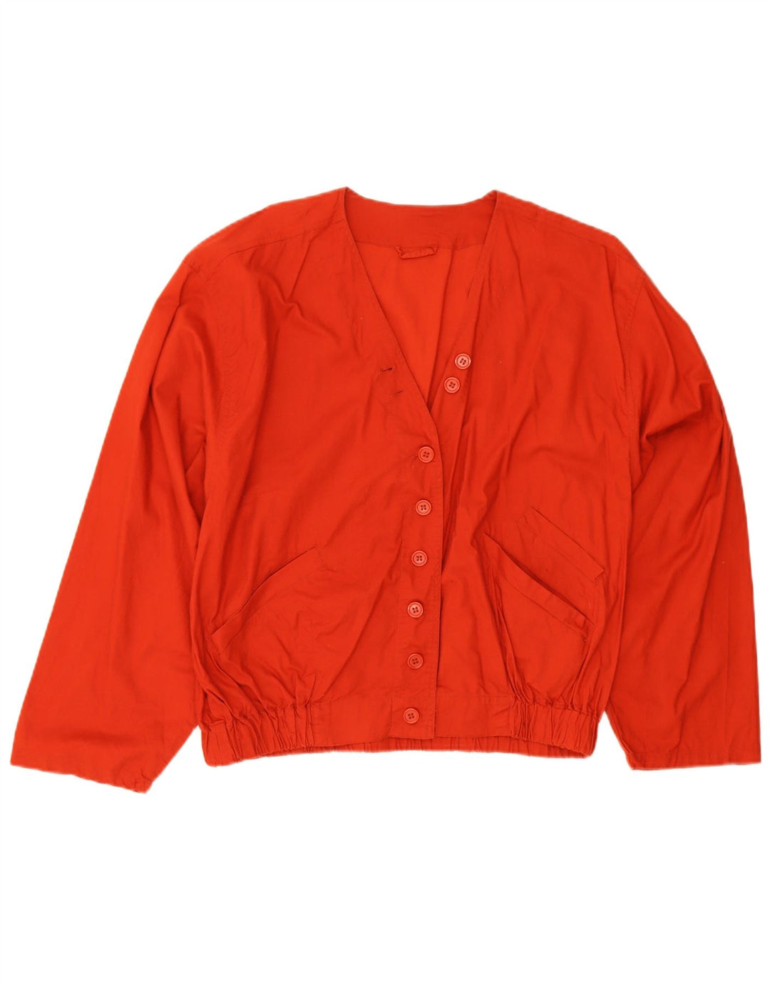 Vintage Γυναικείο Oversized Bomber Jacket EU 40 Μεσαίο κόκκινο βαμβακερό