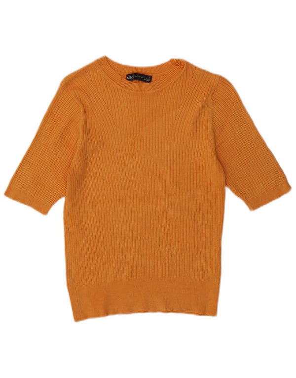 Marks & Spencer Γυναικείο πουλόβερ με λαιμόκαυστο UK 10 Small Orange