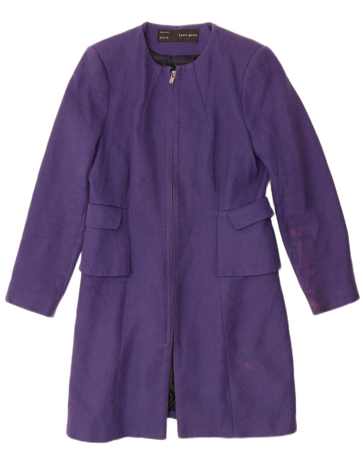 Zara Γυναικείο Παλτό UK 18 XL Μωβ