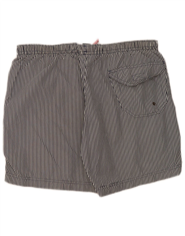 Jeckerson ανδρικό σορτς κολύμβησης μεγάλο μπλε Navy Pinstripe Polyester