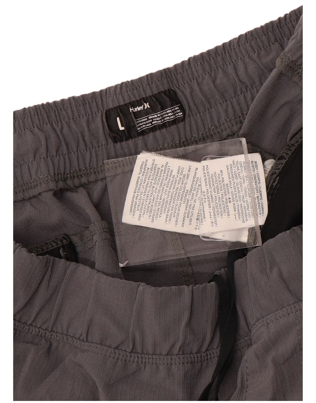 Ανδρικό αθλητικό σορτς HURLEY μεγάλο γκρι πολυεστέρα