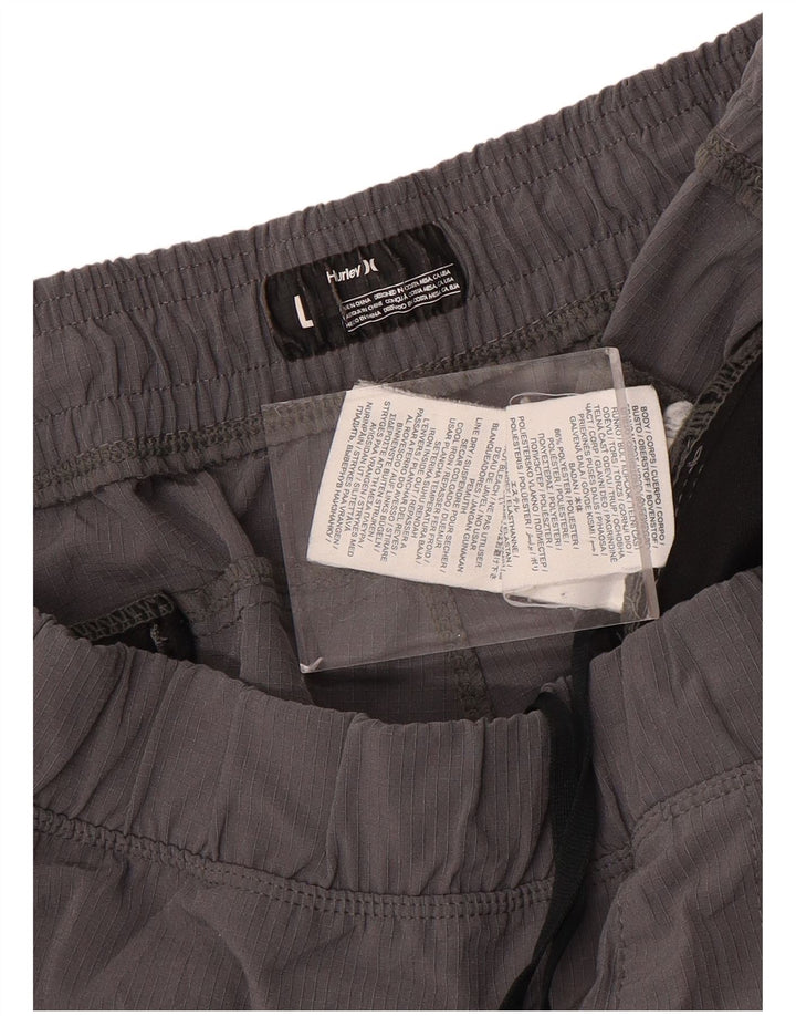 Ανδρικό αθλητικό σορτς HURLEY μεγάλο γκρι πολυεστέρα